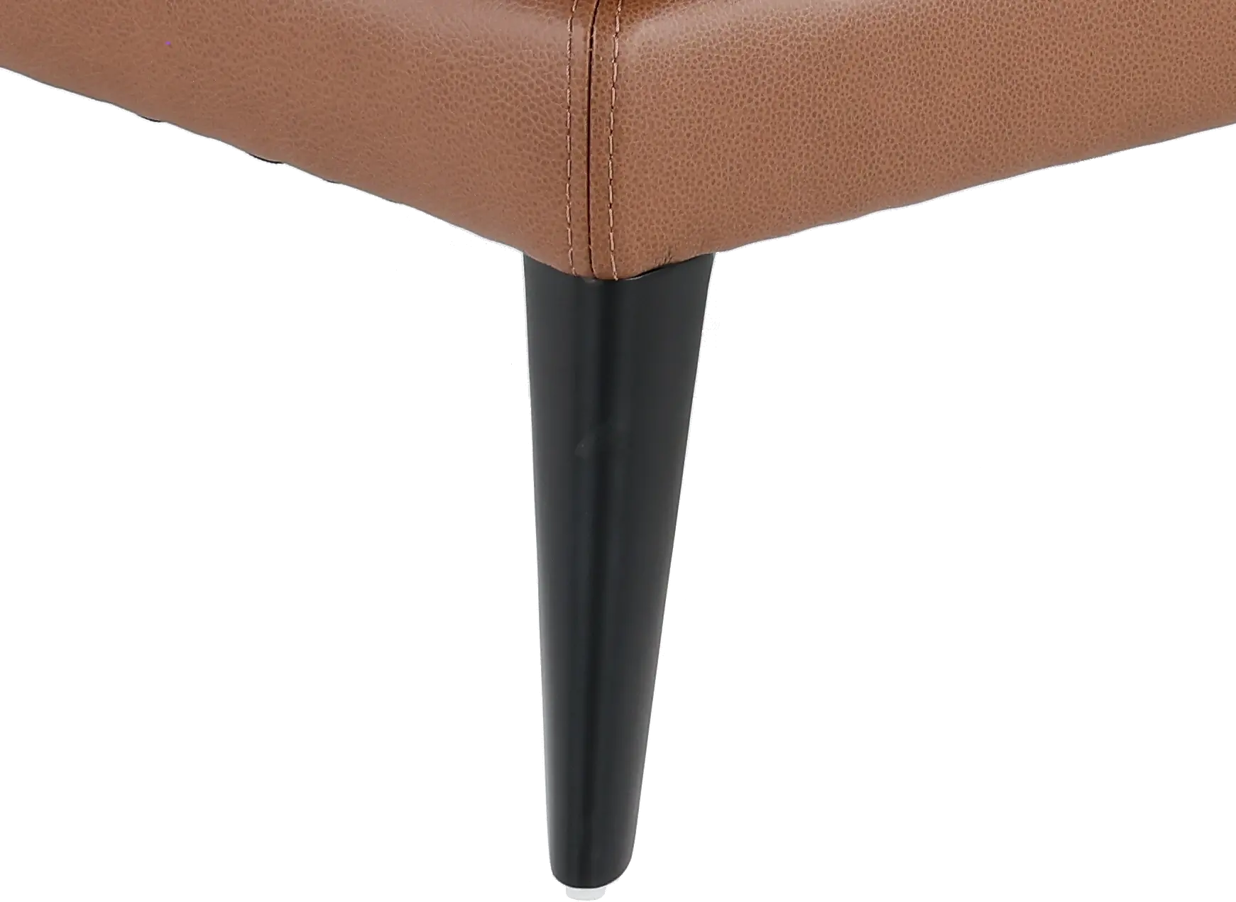 Paris Brown Leather Loveseat-2