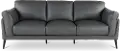 Paris Gray Leather Sofa