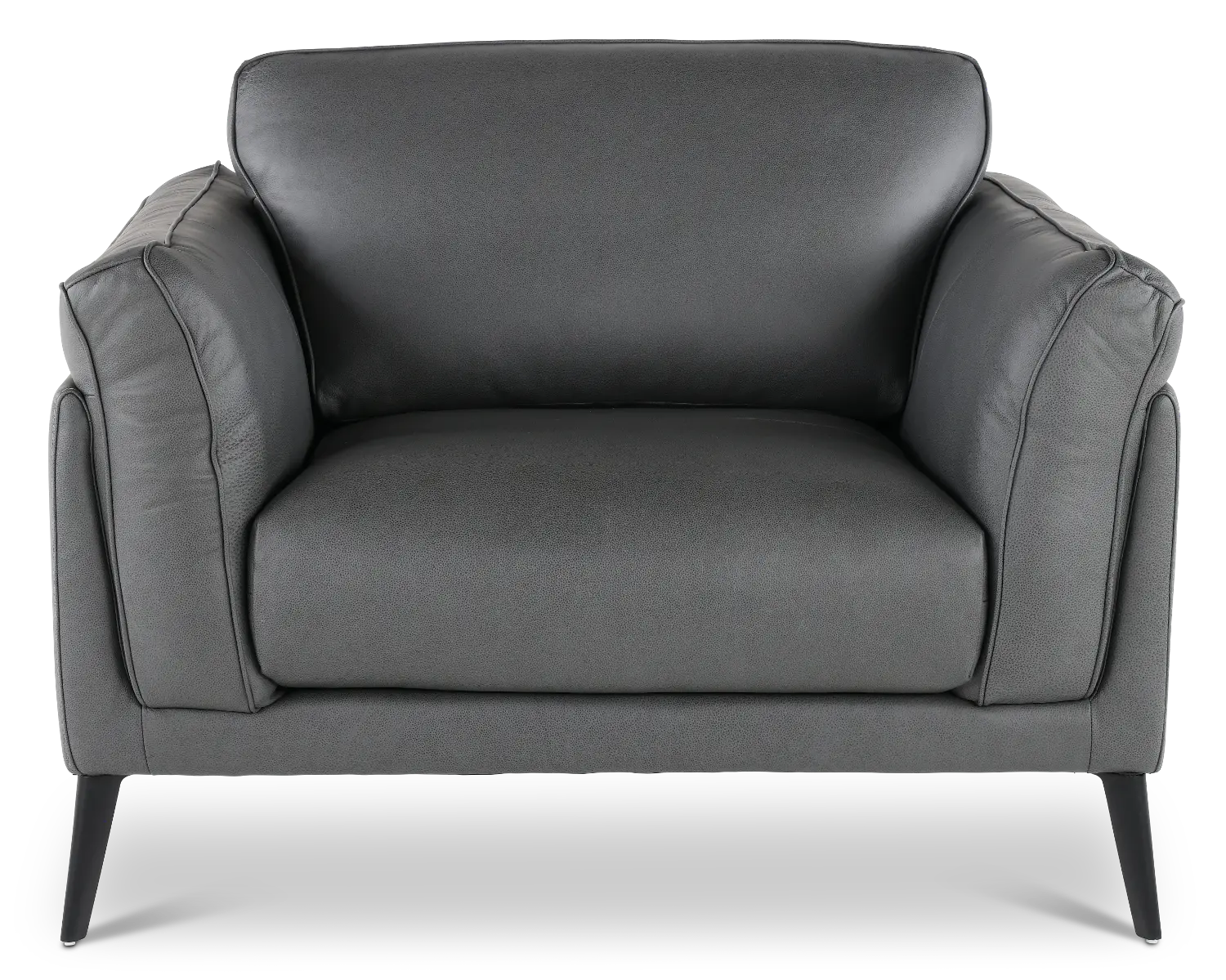Paris Gray Leather Chair-1