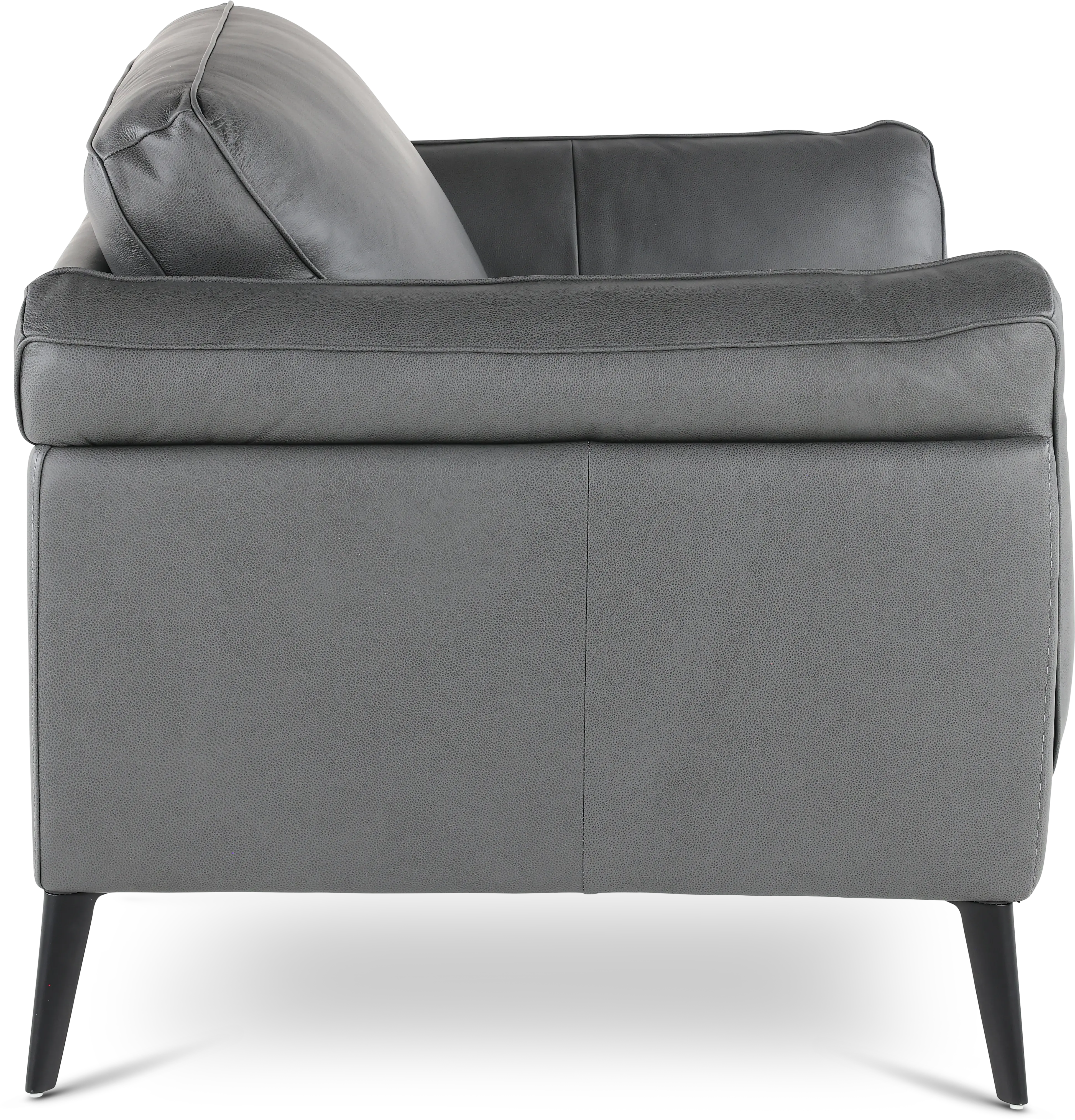 Paris Gray Leather Chair-5