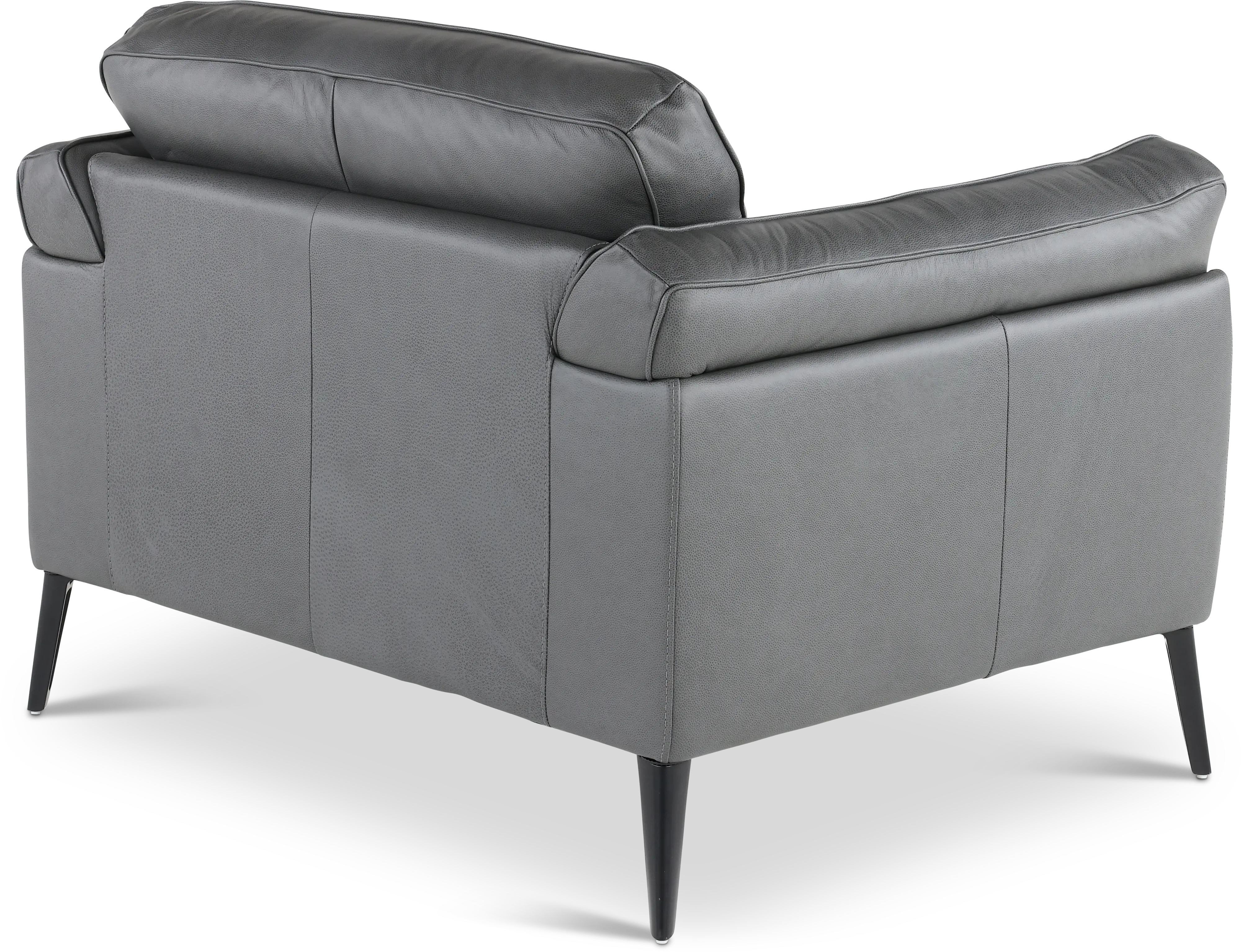 Paris Gray Leather Chair-6