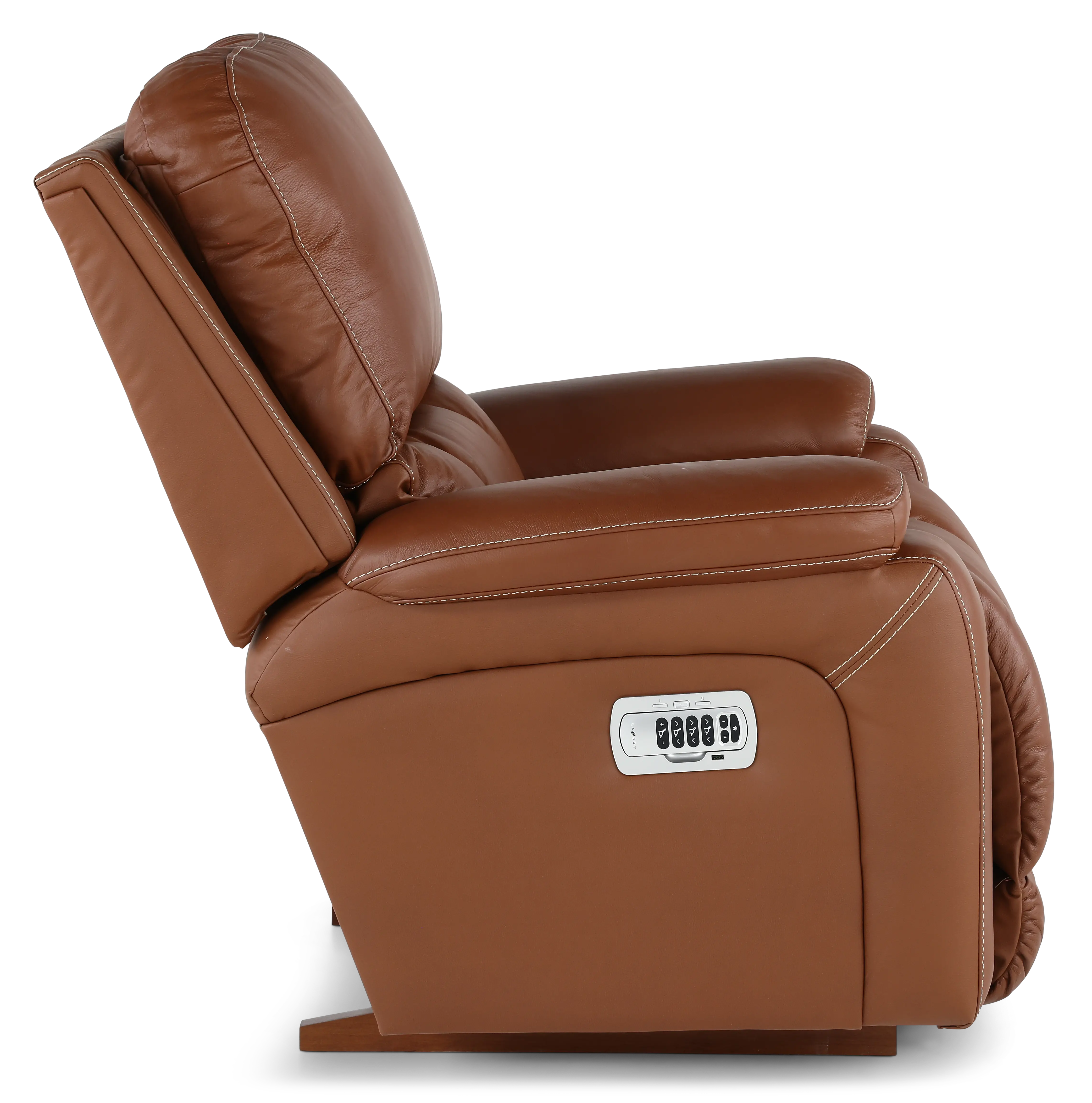 10X-530-RW/LB193077 Greyson Caramel Power Rocker Recliner with Headrest and Lumbar-5