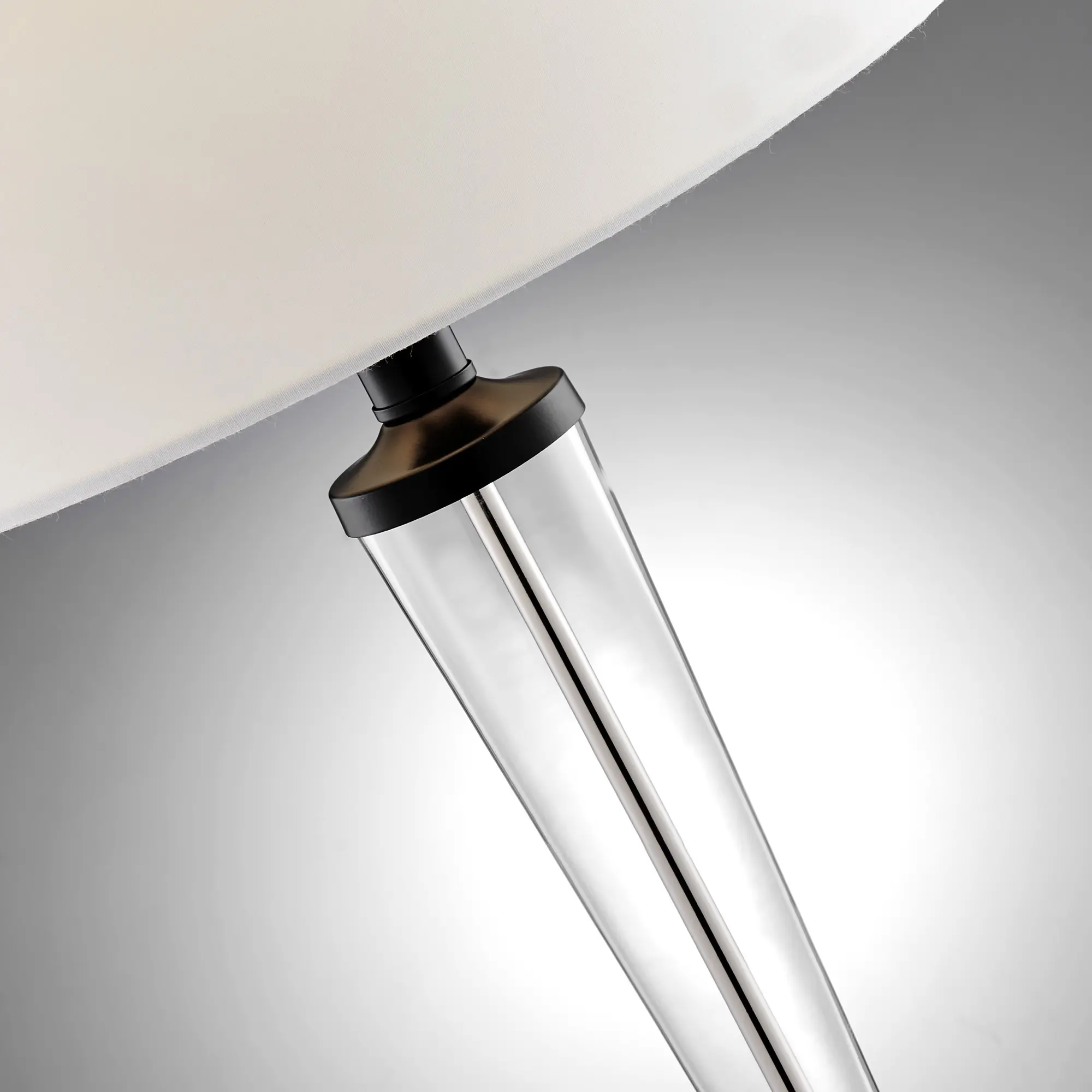 Freida Set of 3 Black and Clear Lamps-5