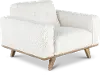 Nomad White Chair with Crypton Home Fabric
