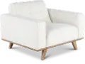 Nomad White Chair with Crypton Home Fabric