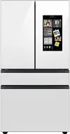 Samsung Bespoke 23 cu ft 4 Door French Door Refrigerator - Counter Depth White Glass