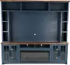 Nantucket Blue Fireplace Entertainment Center