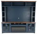 Nantucket Blue Fireplace Entertainment Center
