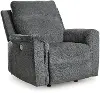 Barnsana Dark Gray Power Recliner
