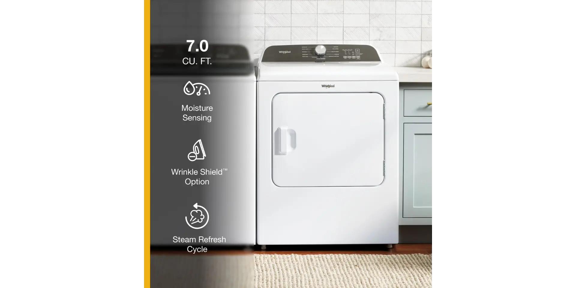 WED6150PW Whirlpool Electric Dryer W6150 - White 7.0 Cu Ft-6