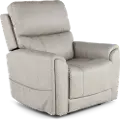 Damon Dove Gray Power Recliner with Massage
