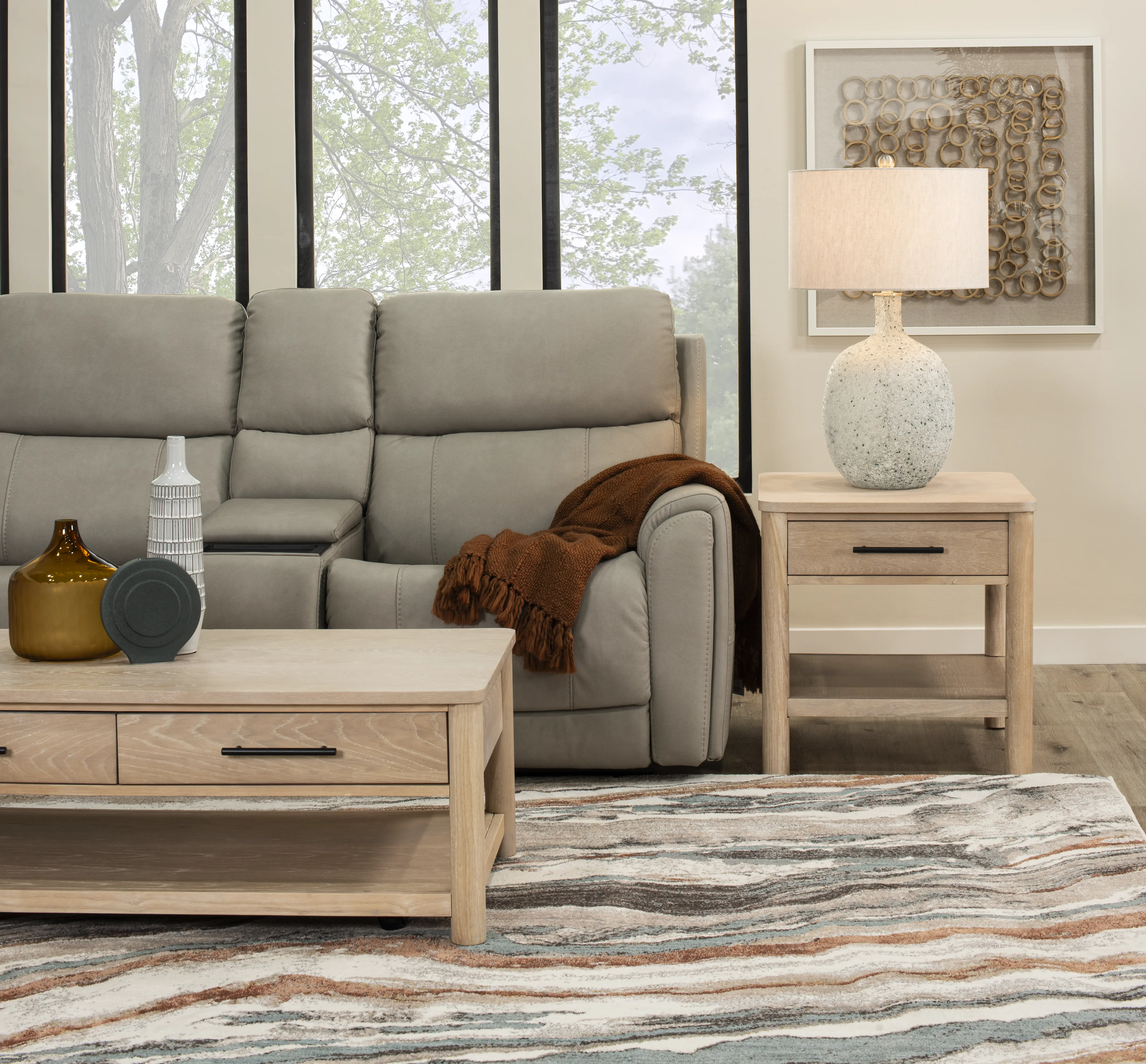 Damon Dove Gray 6-Piece Power Reclining Sectional with Wireless Charging-7