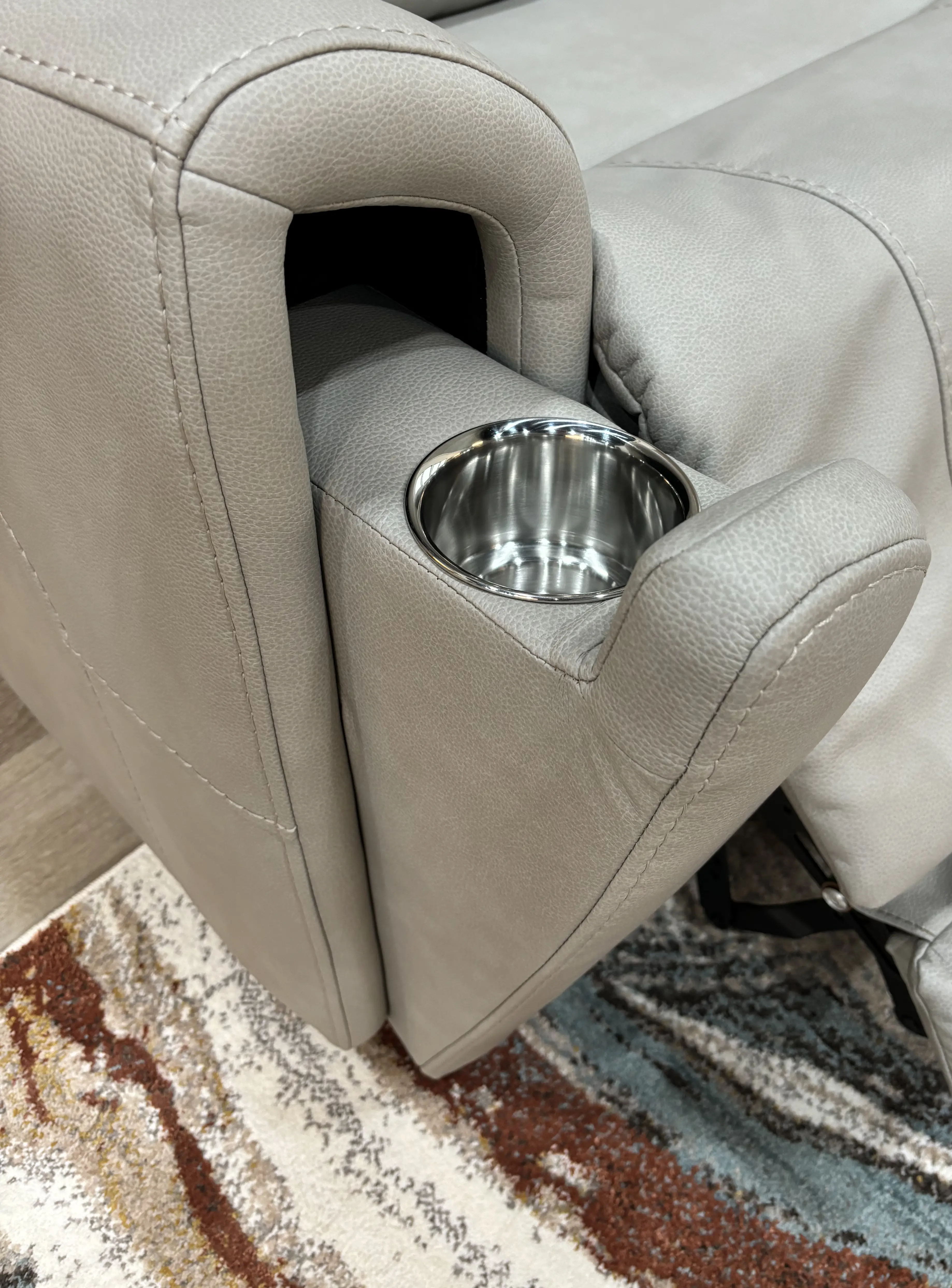 Damon Dove Gray 6-Piece Power Reclining Sectional with Wireless Charging-8