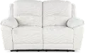 Birch Opal White Power Reclining Loveseat