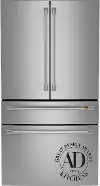 CGE29DP2TS1 GE Cafe 28.7 Cu Ft French Door Refrigerator - Stainless Steel
