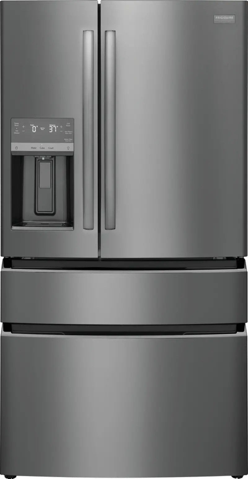 Frigidaire Gallery 21.5 Cu Ft French Door Refrigerator - Counter Depth Black Stainless Steel