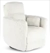 Amelia White Swivel Recliner