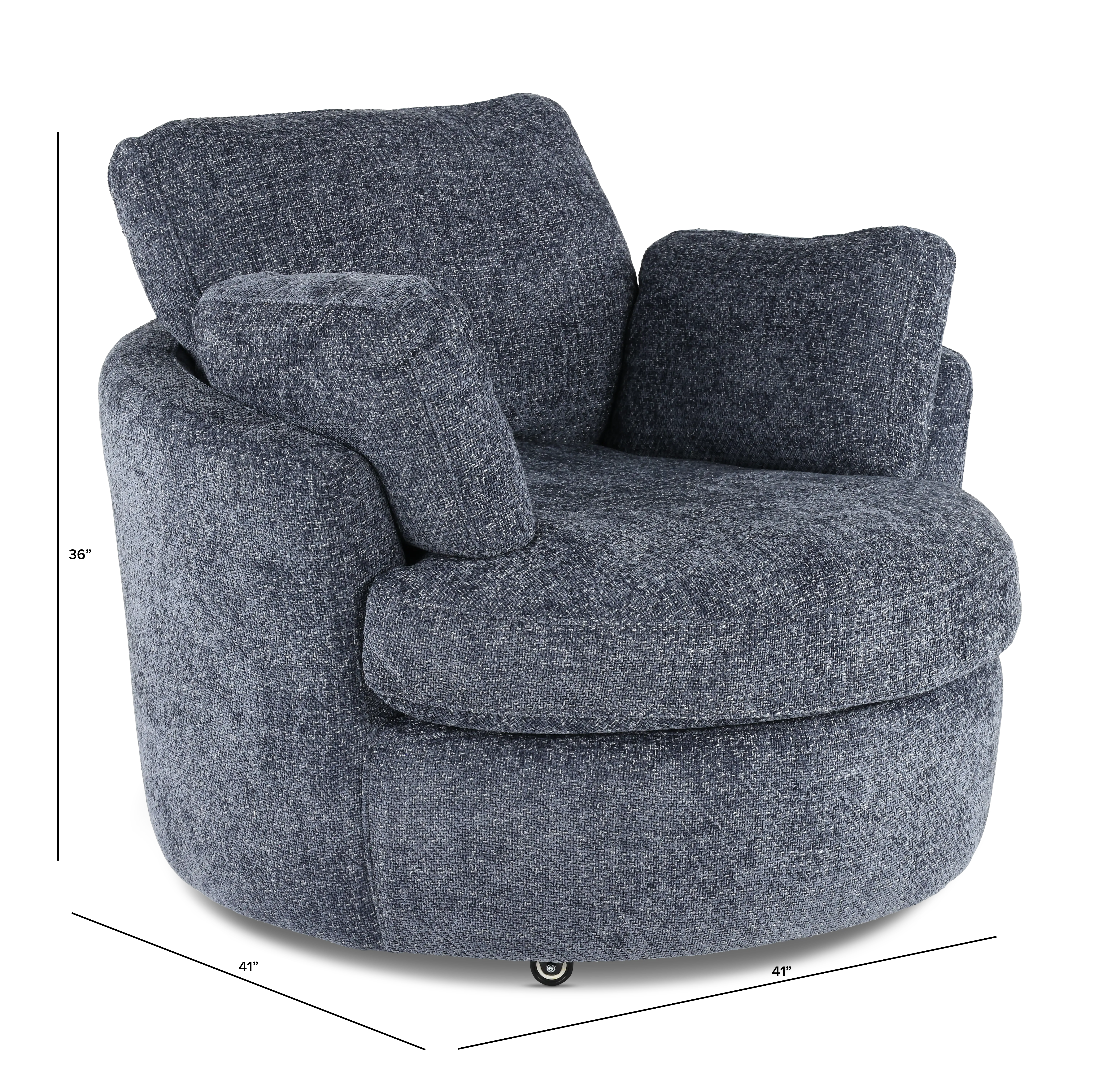 Slider Azure Swivel Barrel Chair-3