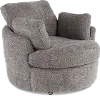Slider Brown Swivel Barrel Chair