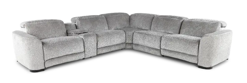 Waves Fog 6 Piece Power Reclining Sectional