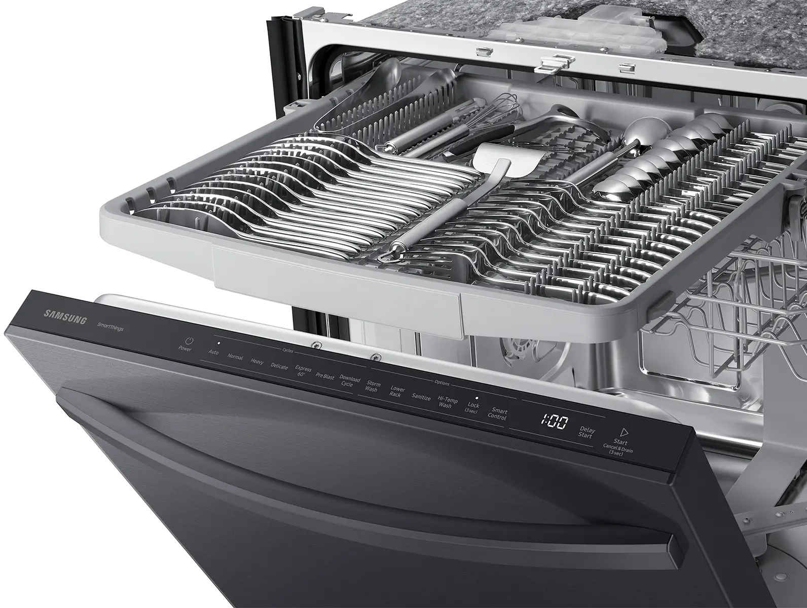 DW80CG5451MT Samsung Top Control Dishwasher with StormWash™ - Black Stainless Steel-12