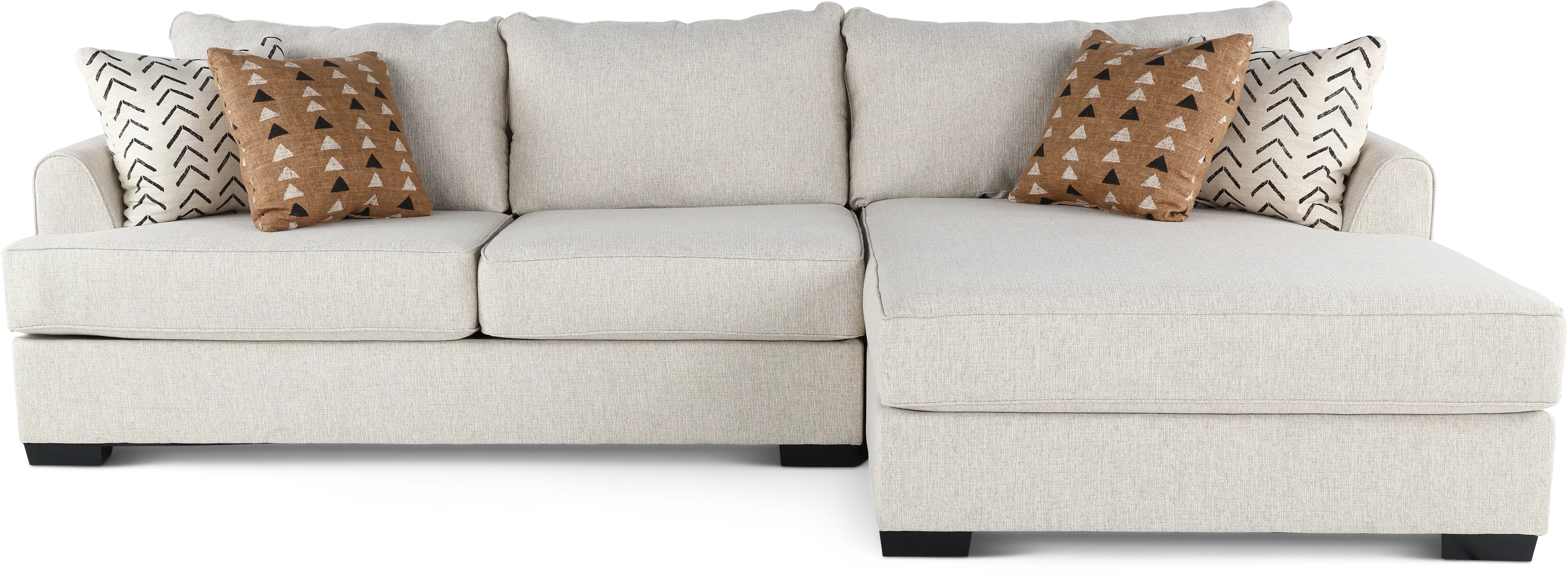2PC/DAHLIA Dahlia Stone Gray 2 Piece Sectional-1