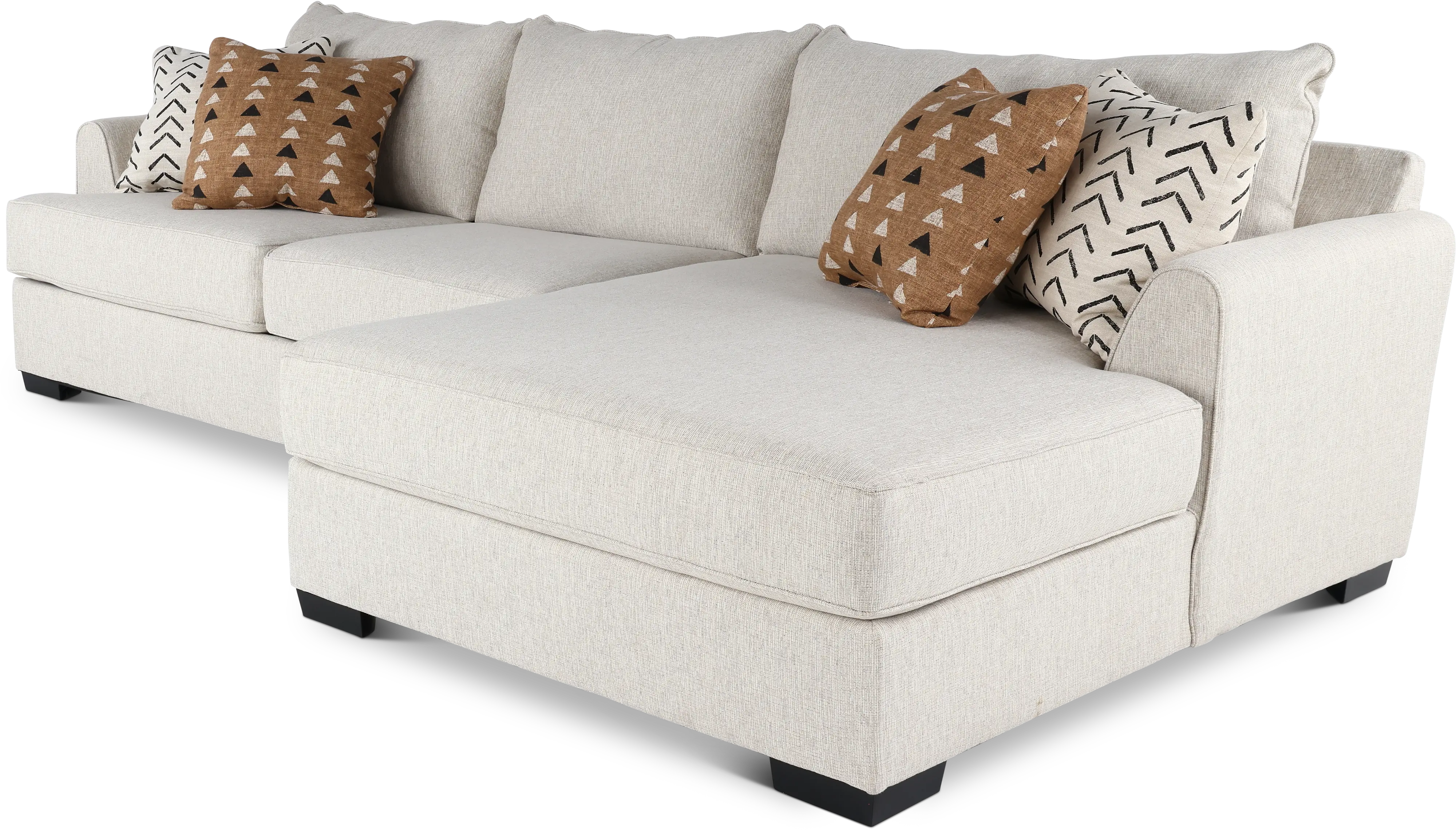 2PC/DAHLIA Dahlia Stone Gray 2 Piece Sectional-4