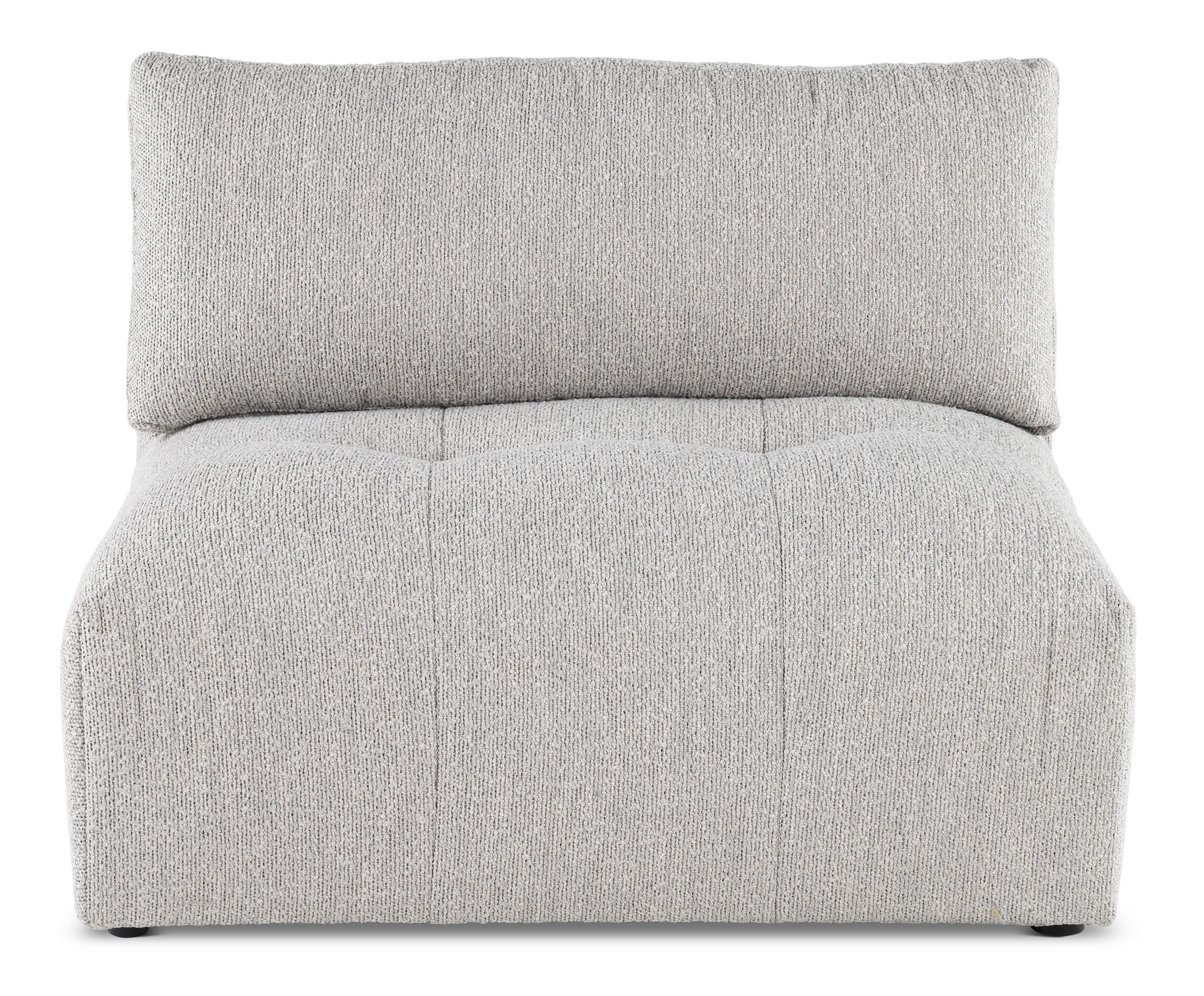 Preston Gray Modular Armless Chair-2