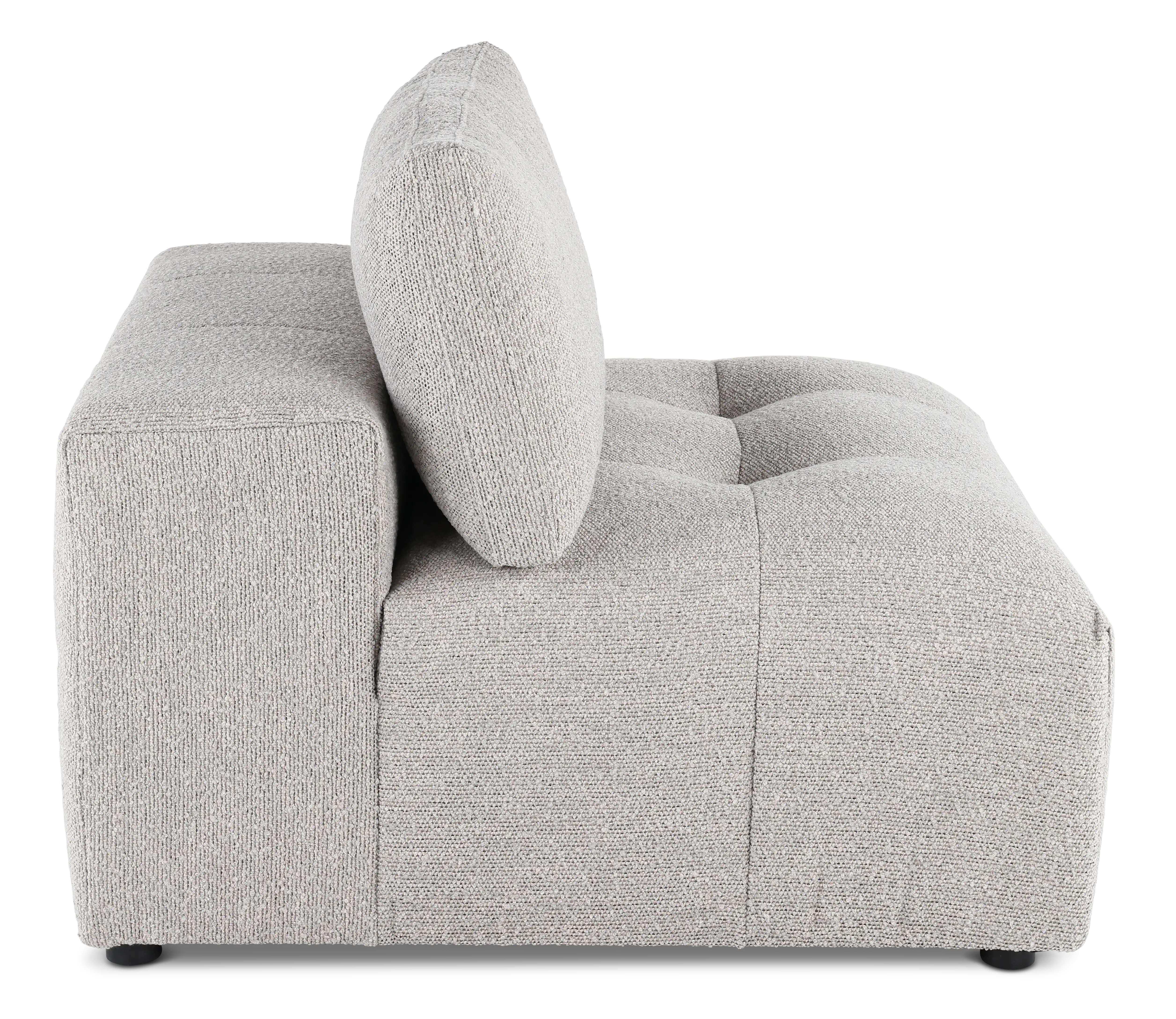 Preston Gray Modular Armless Chair-5