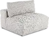 Preston Pearl White Modular Armless Chair