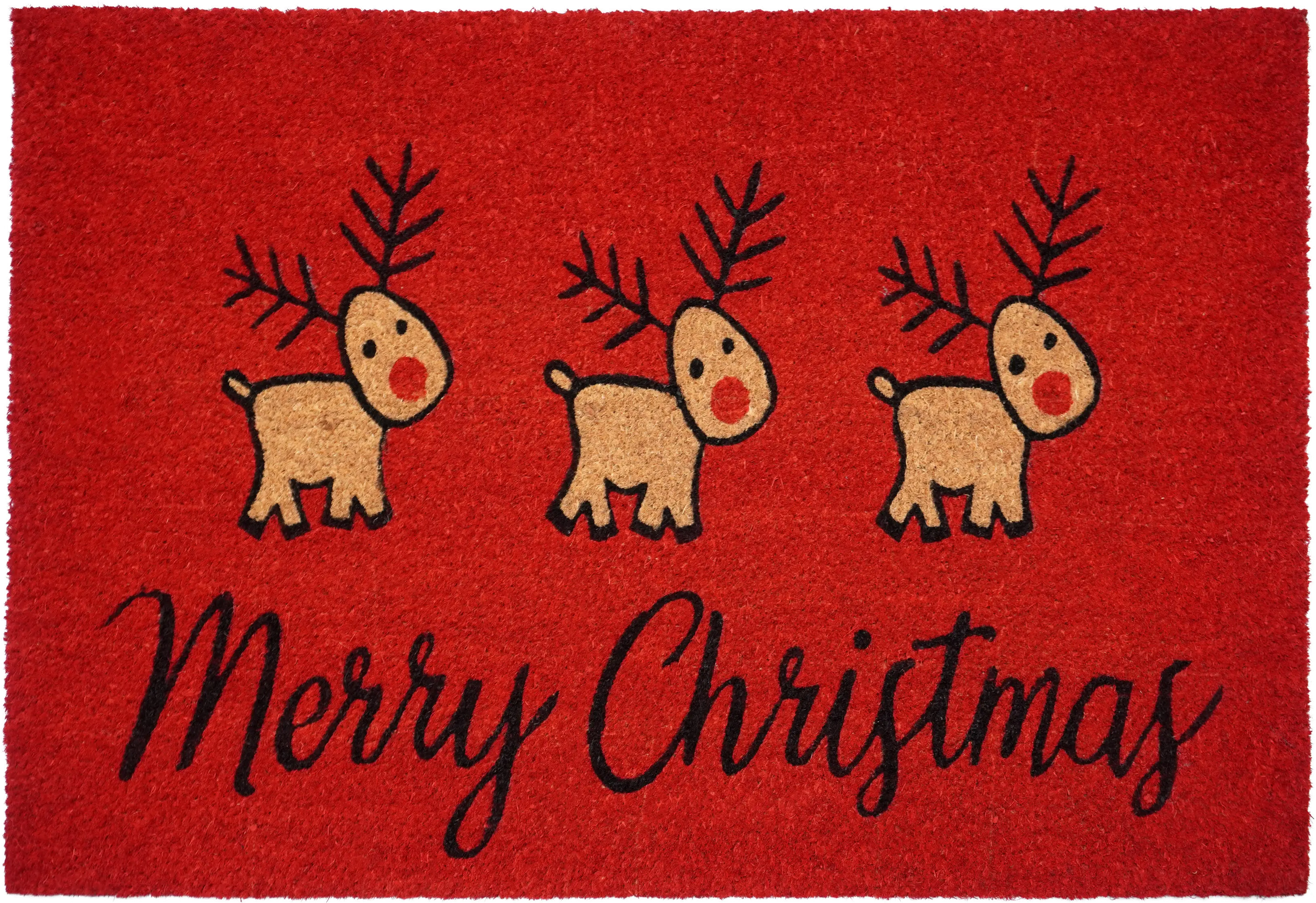 107312436 Merry Christmas Deer Doormat-1