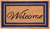 153001830WELC Navy Border Welcome Doormat