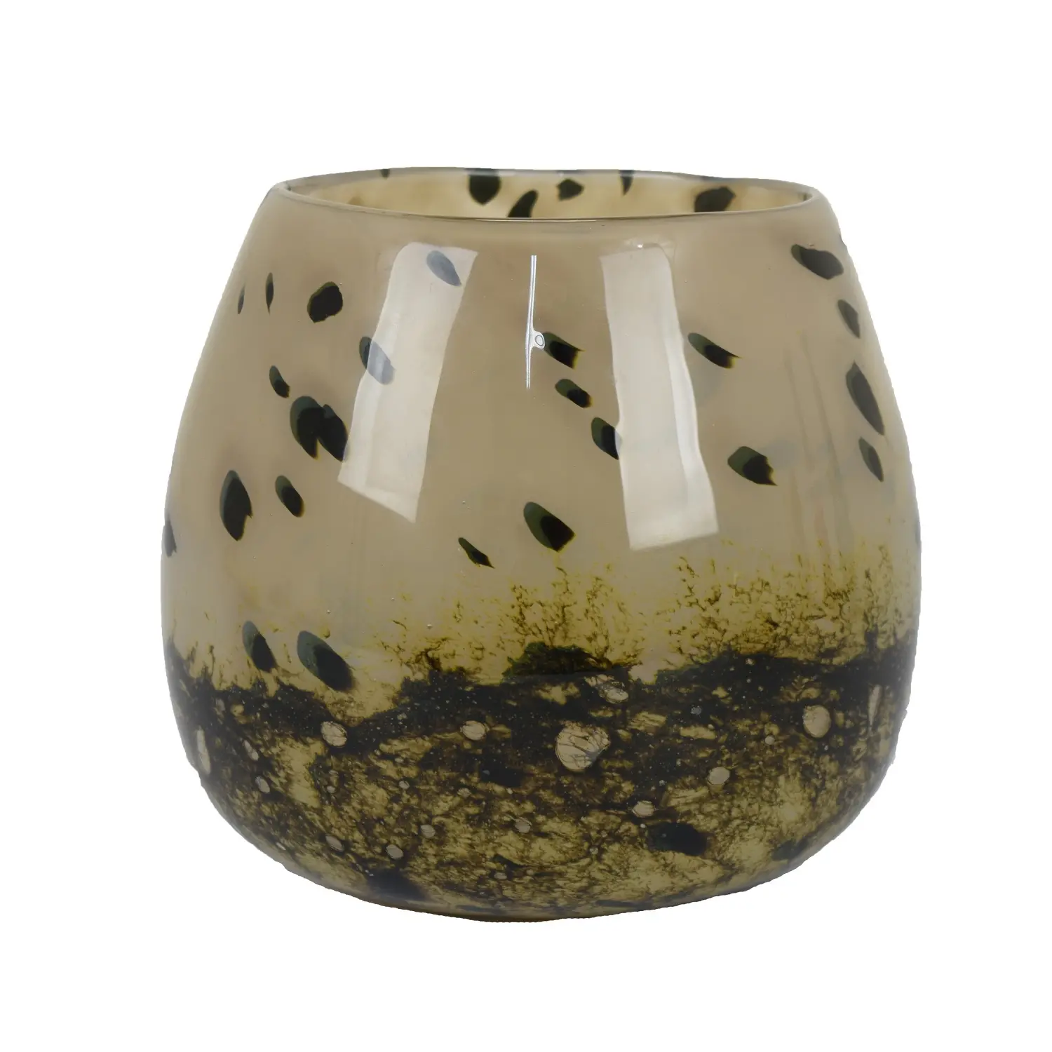 Zell Cream 9 Inch Glass Vase-1