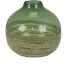 8.5 Green Glass Vase