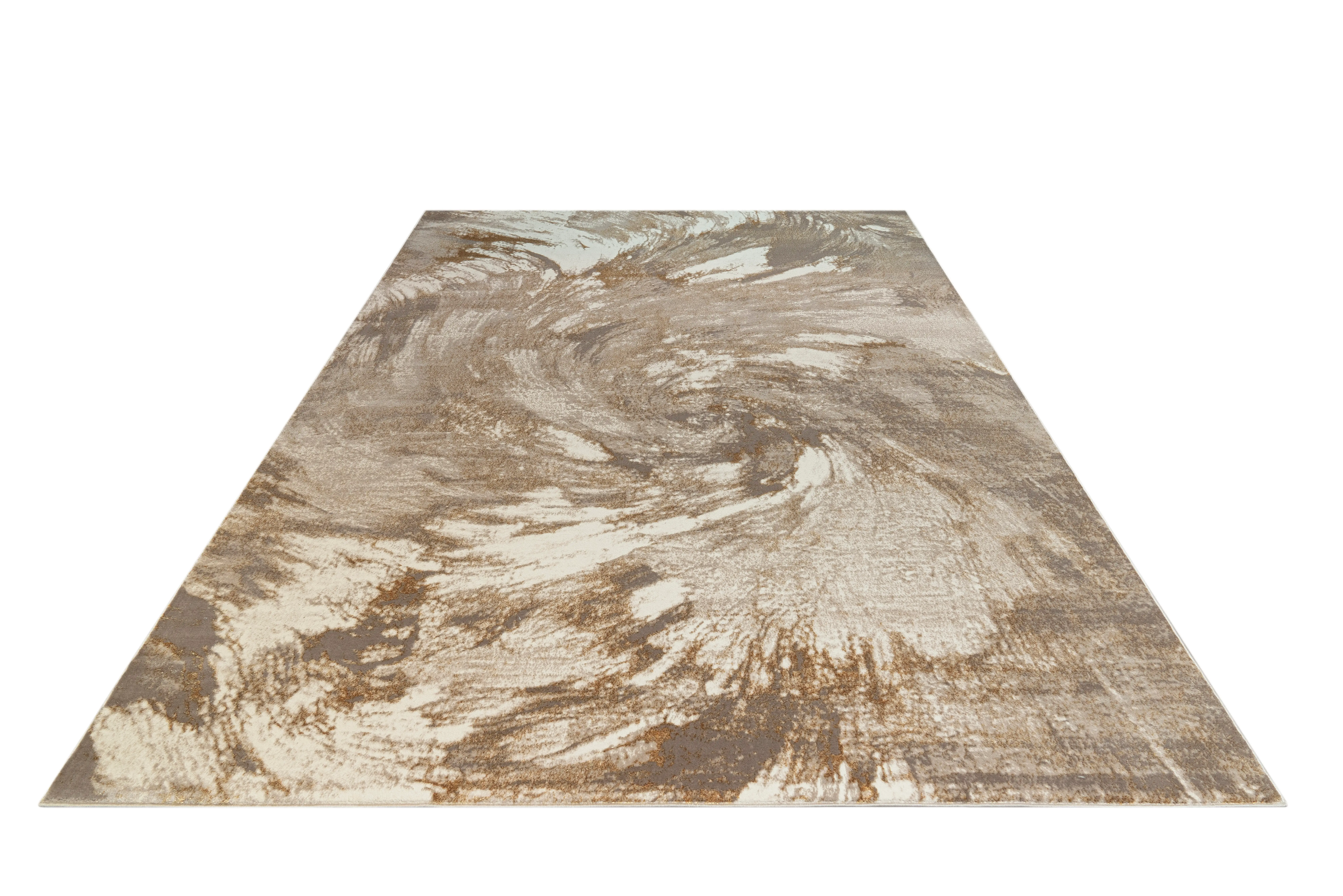 Paris 5 x 8 Beige Brown Area Rug-2