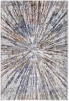 Abington 5 x 8 Abstract Blue Beige Area Rug