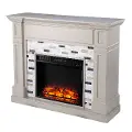 FP1096059 Birkover Gray and Marble Electric Fireplace