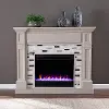 FC1096059 Birkover Gray & Marble Color Changing Electric Fireplace