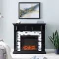 FP1080859 Drovling Black & Marble Electric Fireplace