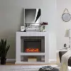 FP1028059 Lirrington Stainless Steel Electric Fireplace