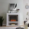 FP1028059 Lirrington Stainless Steel Electric Fireplace