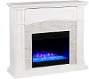 FC9362 Seneca White Color Changing Fireplace Mantel