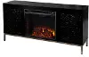 FE1154656 Winsterly Black Electric Fireplace TV Stand with Media Storage