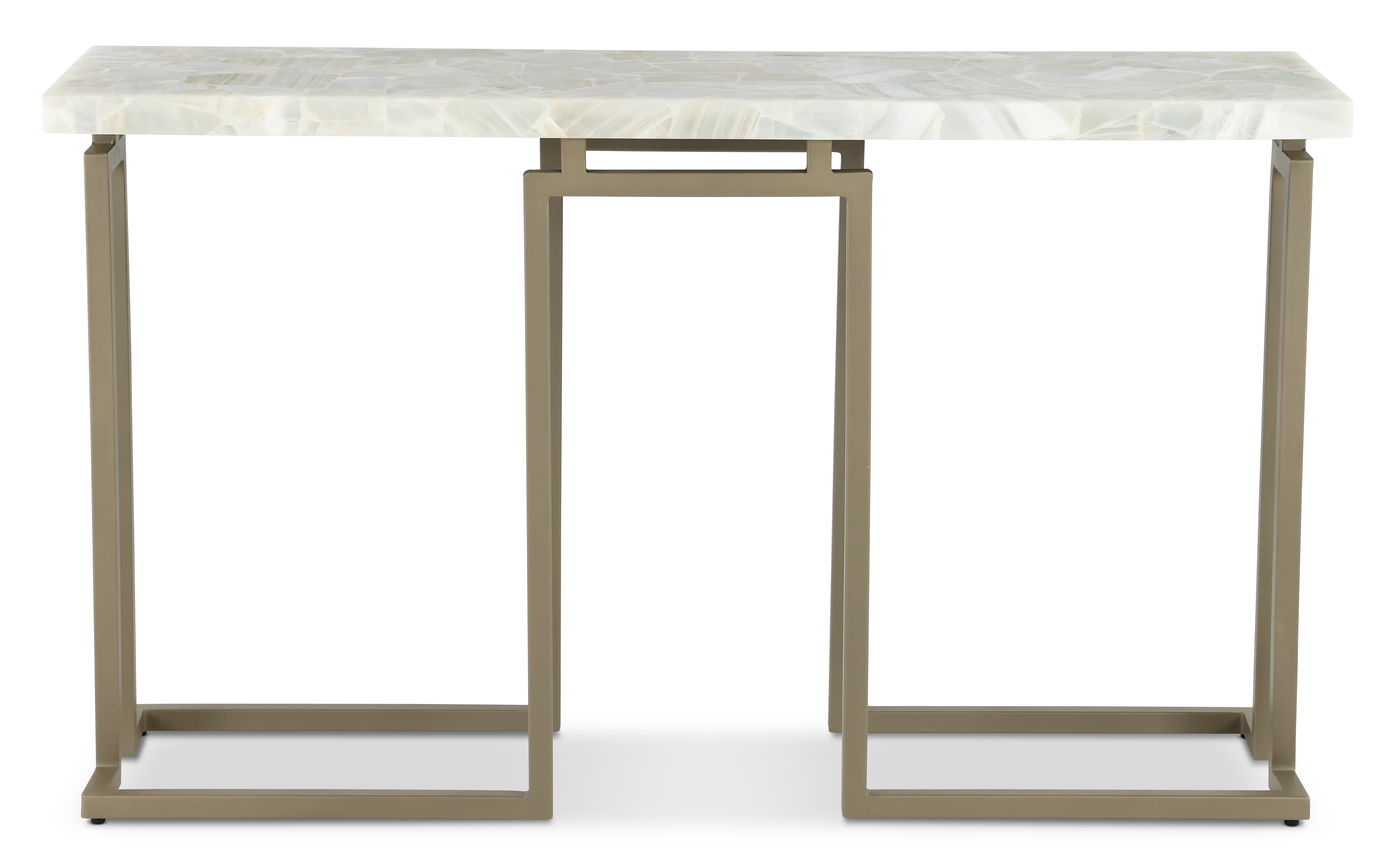 Manhattan Onyx and Gold Sofa Table-2