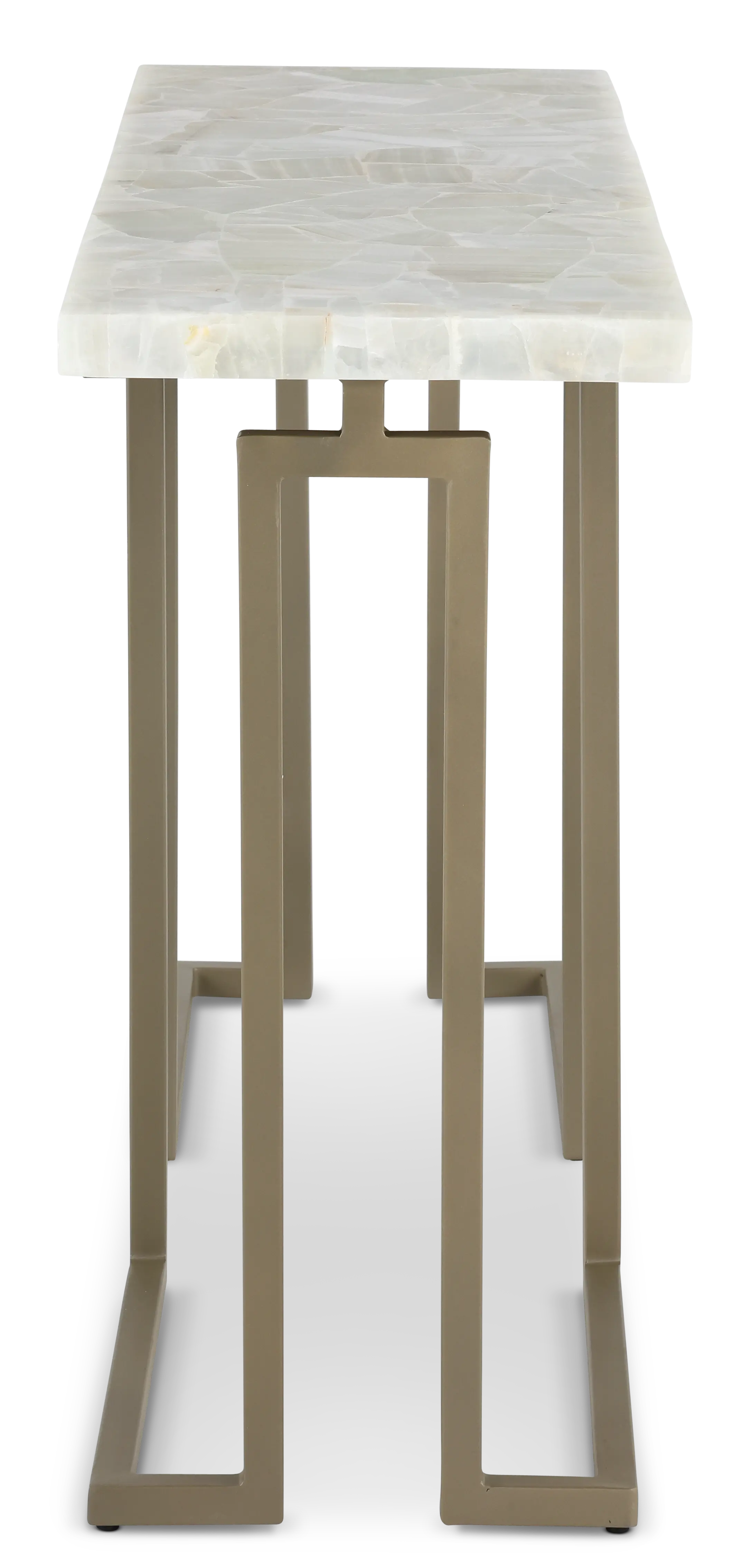 Manhattan Onyx and Gold Sofa Table-4