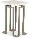 Manhattan Onyx and Gold Chairside Table