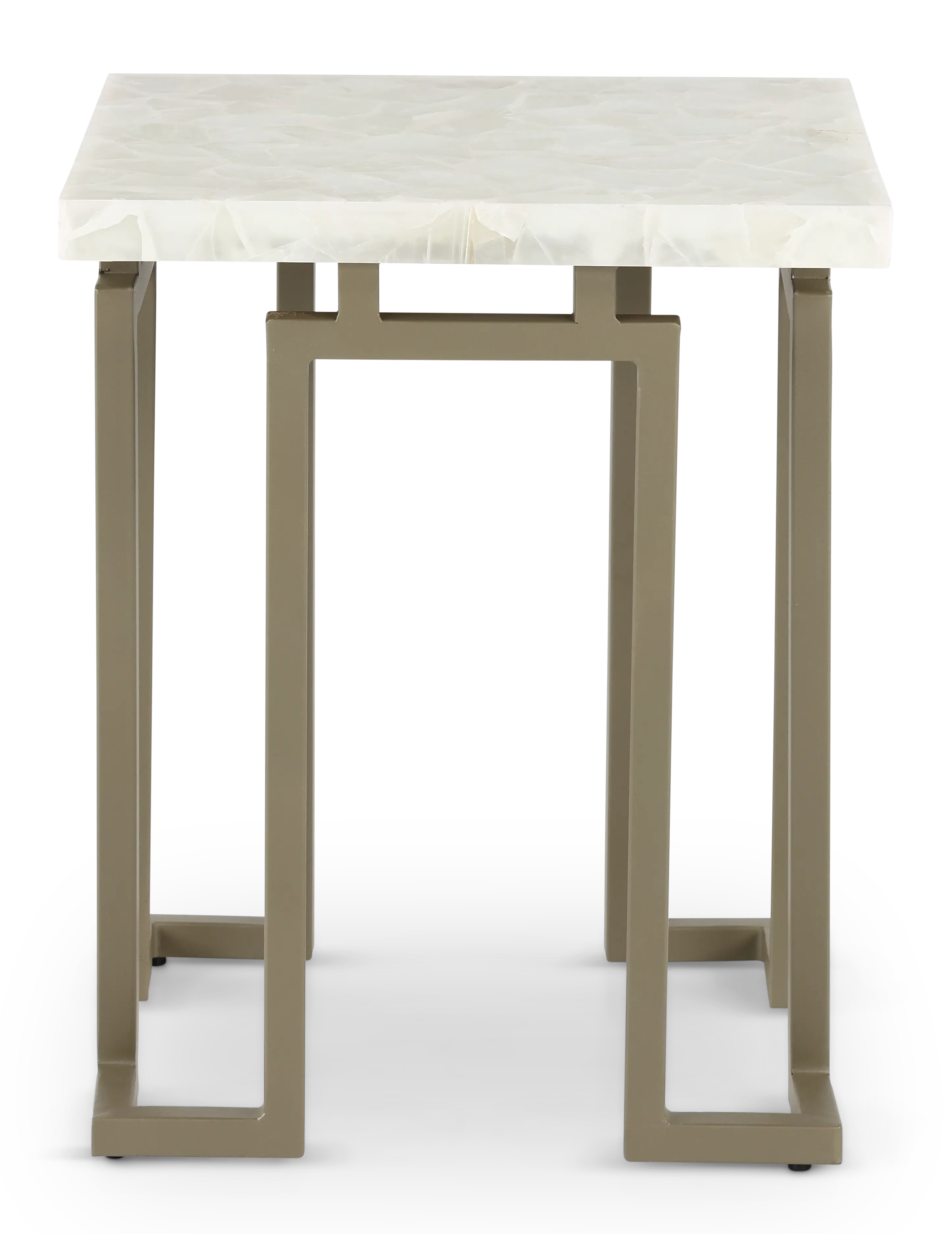 Manhattan Onyx and Gold End Table-2