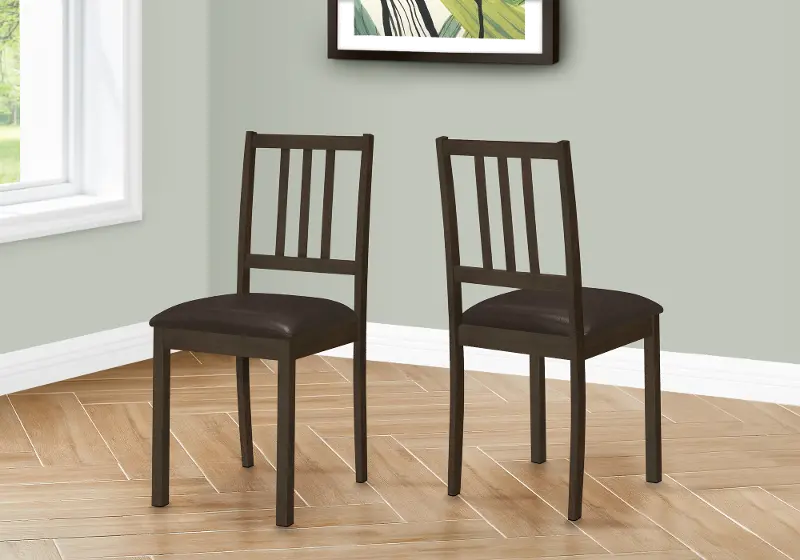 Laina Brown Dining Chair, Set of 2