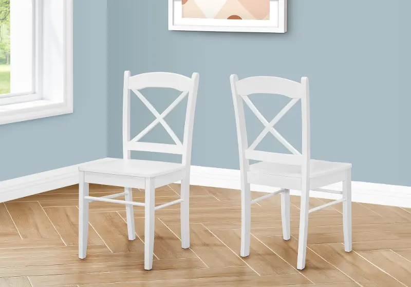 Marion White Dining Chair, Set of 2