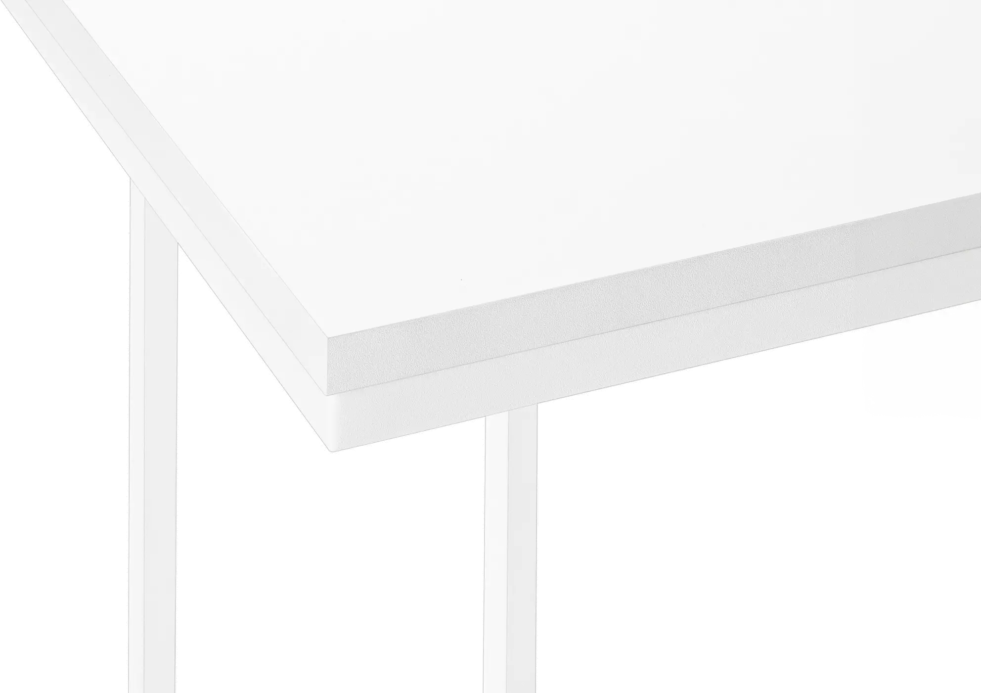 Eliza White Contemporary Accent Table-4